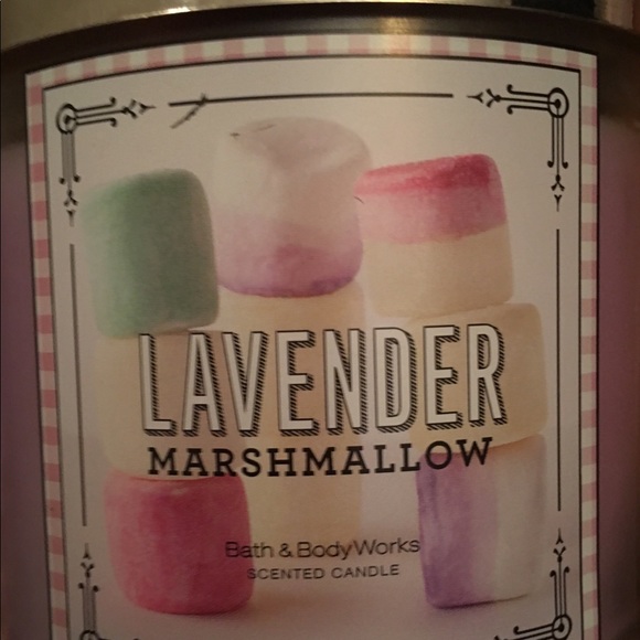 Lavender Marshmallow Bath Body Works Candle